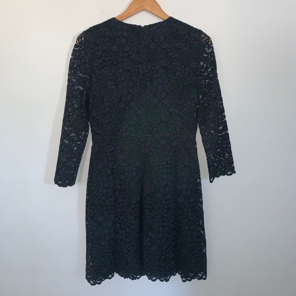Tory Burch Navy Green Lace Dress - Picture 7 of 7